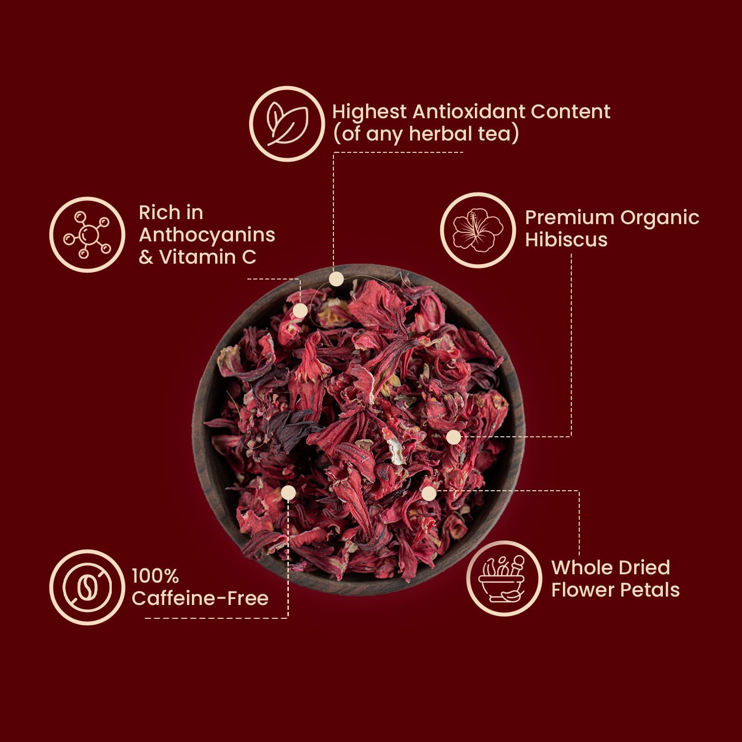 Dried Hibiscus Petals